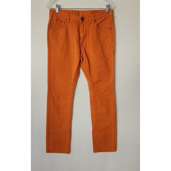 Request Jeans Orange Jeans Straight Leg Grunge Boho Y2K 90s Womens 20 (31x31) - Picture 2 of 12